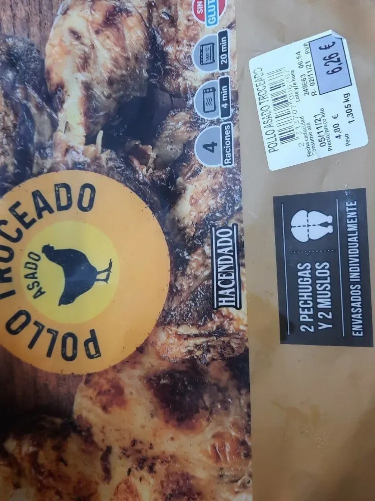 Pollo troceado
