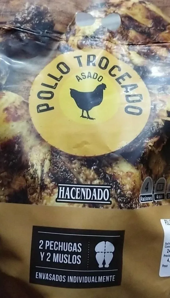 POLLO TROCEADO ASADO