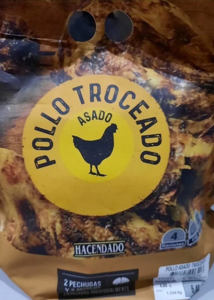 Pollo asado troceado