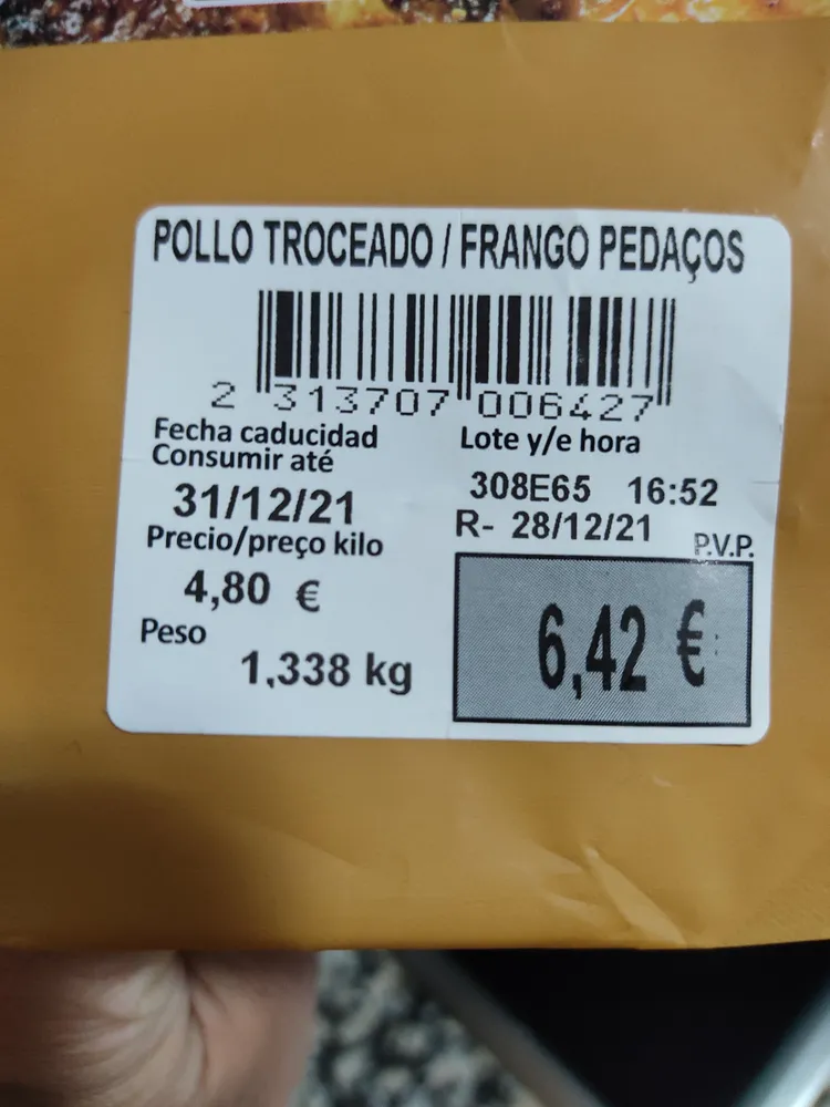 Pollo Asado troceado