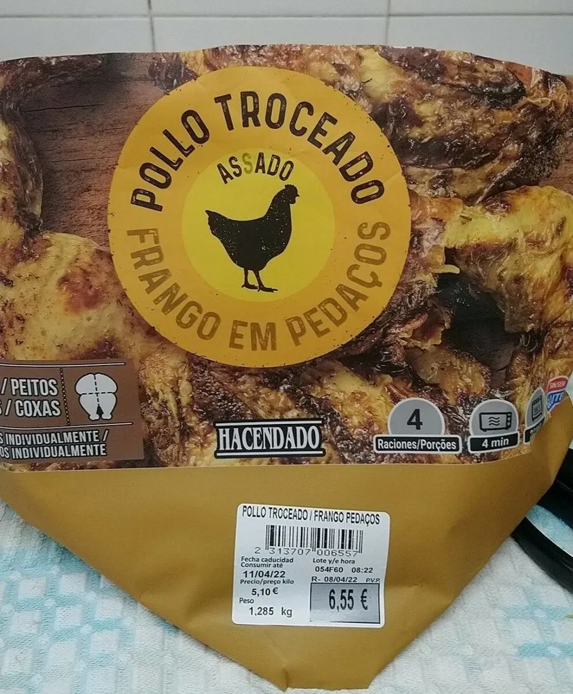 Pollo troceado