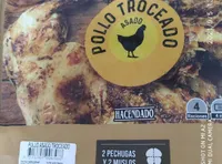 Pollo troceado asado