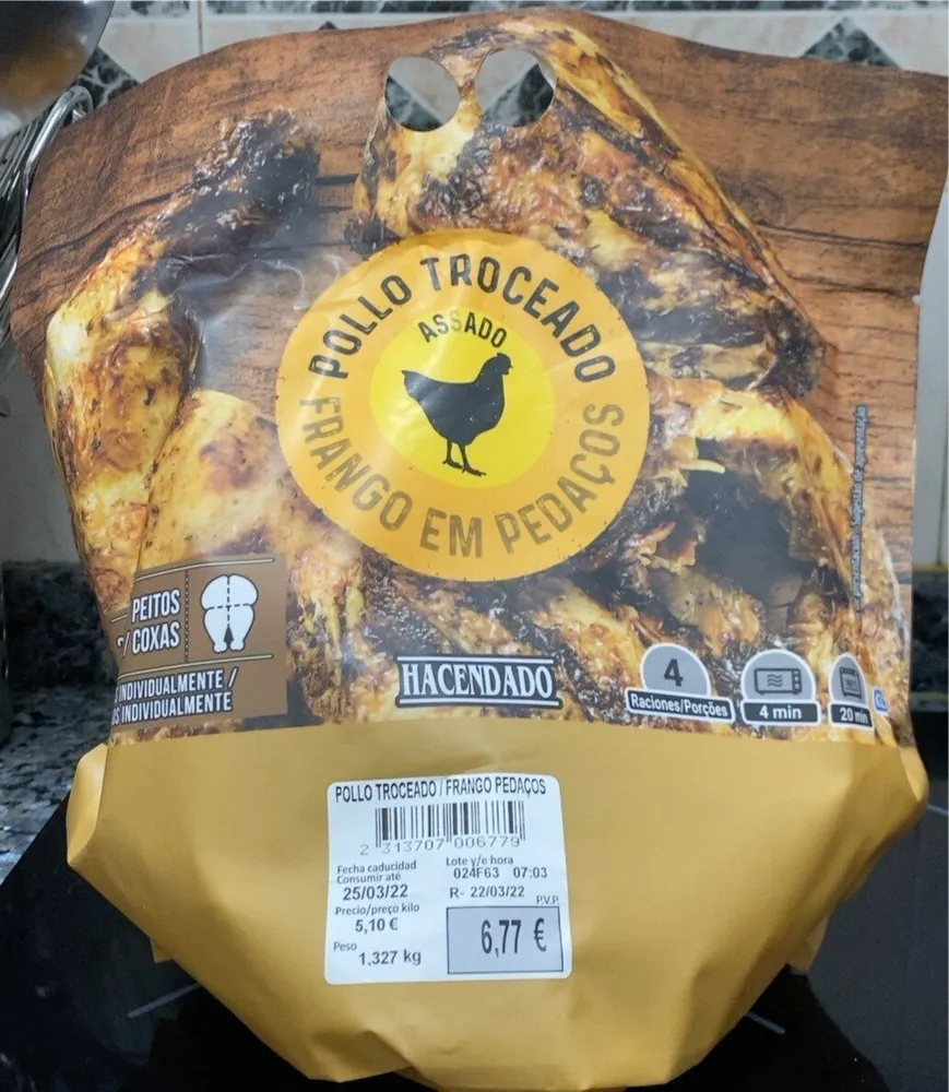 Pollo troceado