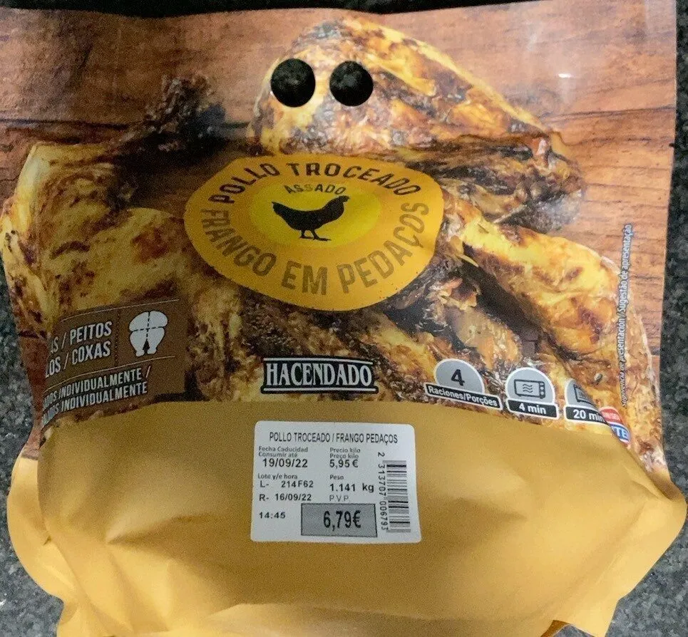 Pollo troceado