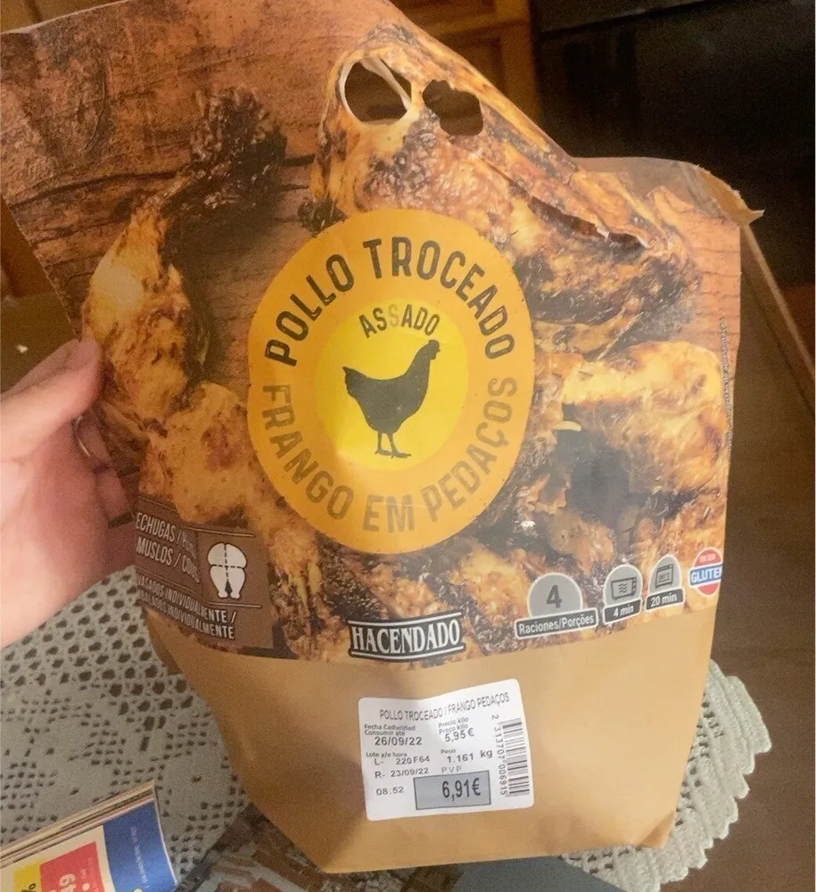 Pollo troceado