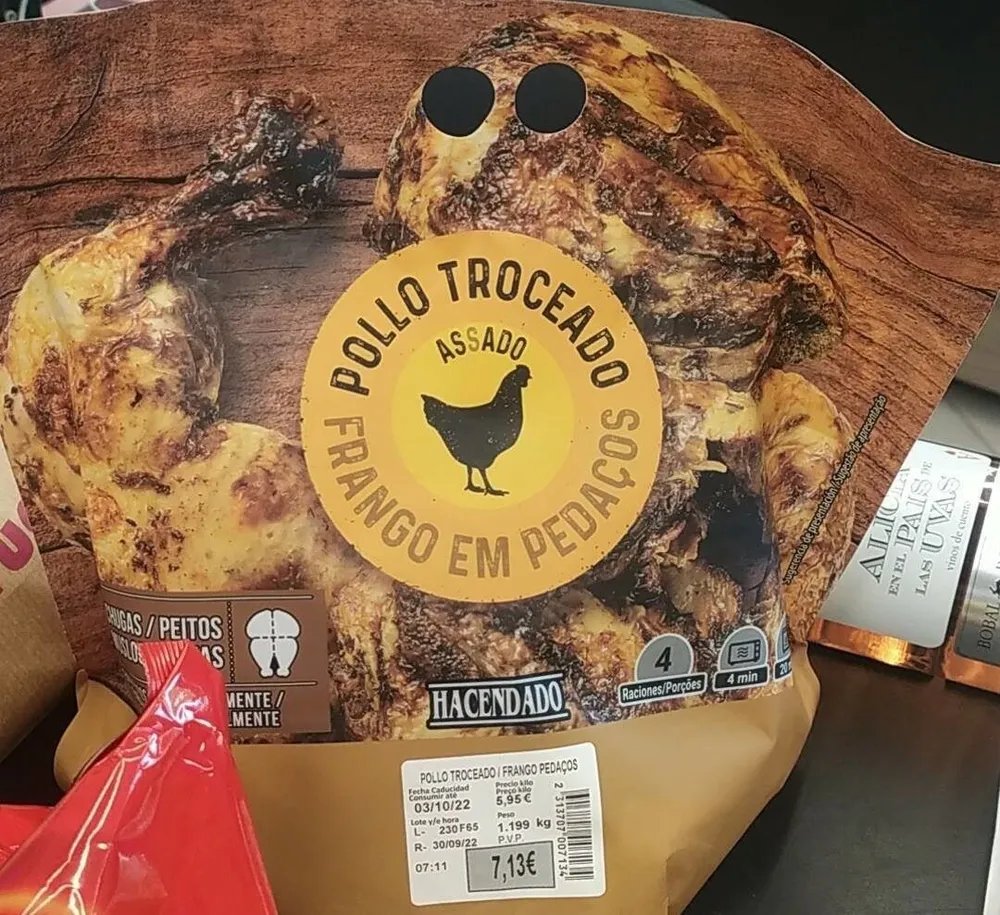 Pollo troceado