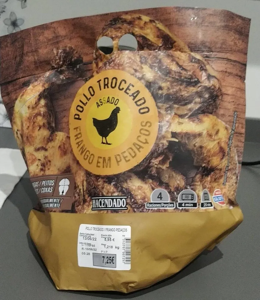 Pollo troceado