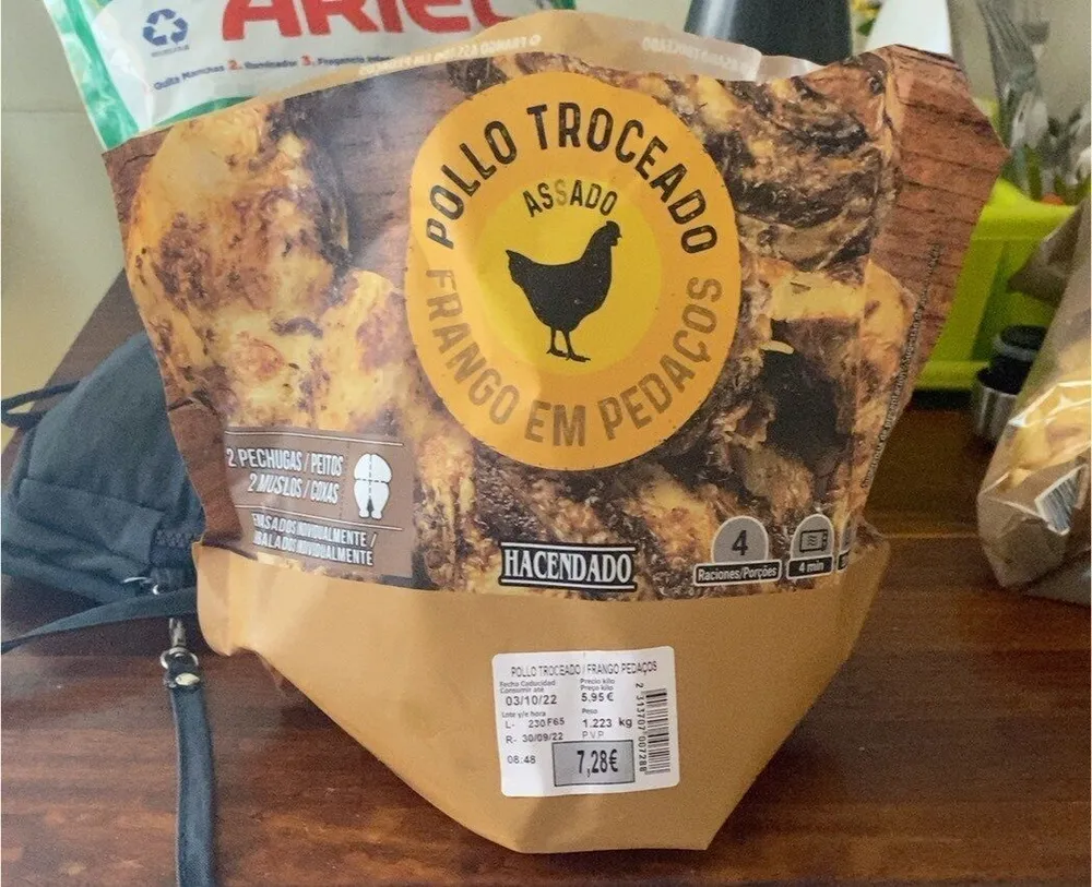 Pollo troceado