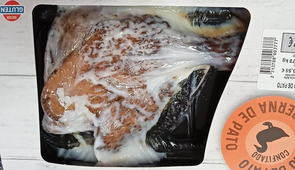 Muslo de pato confitado