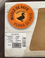 Muslo de pato confitado