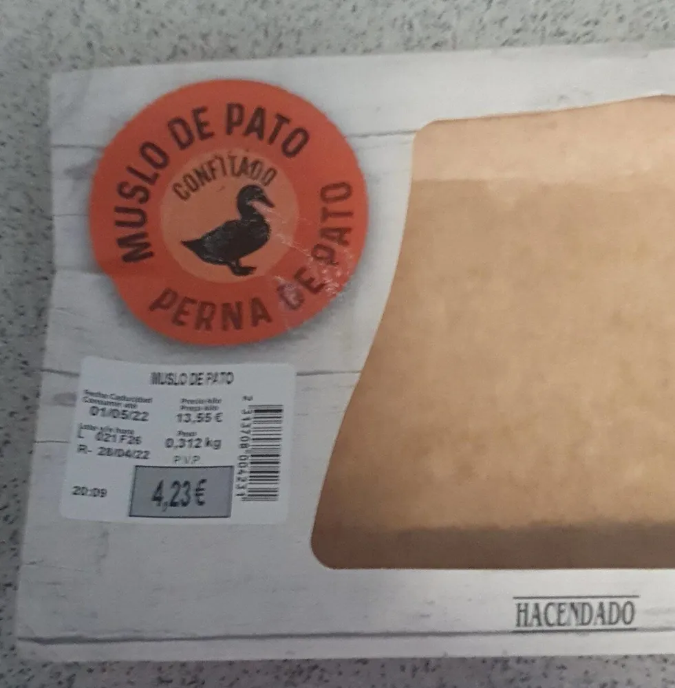 Muslo de Pato confiado