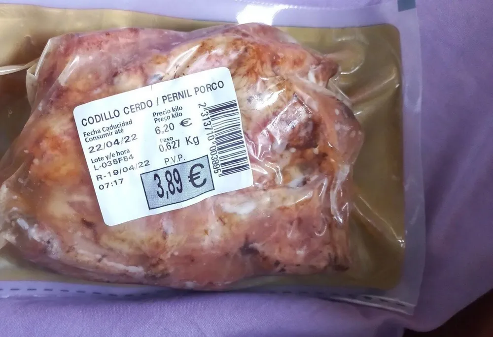 Codillo de cerdo asado