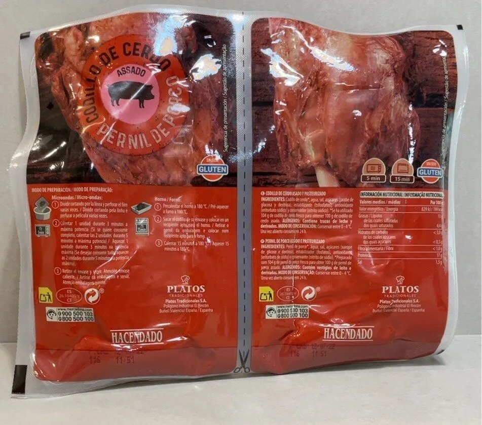 Codillo de cerdo asado