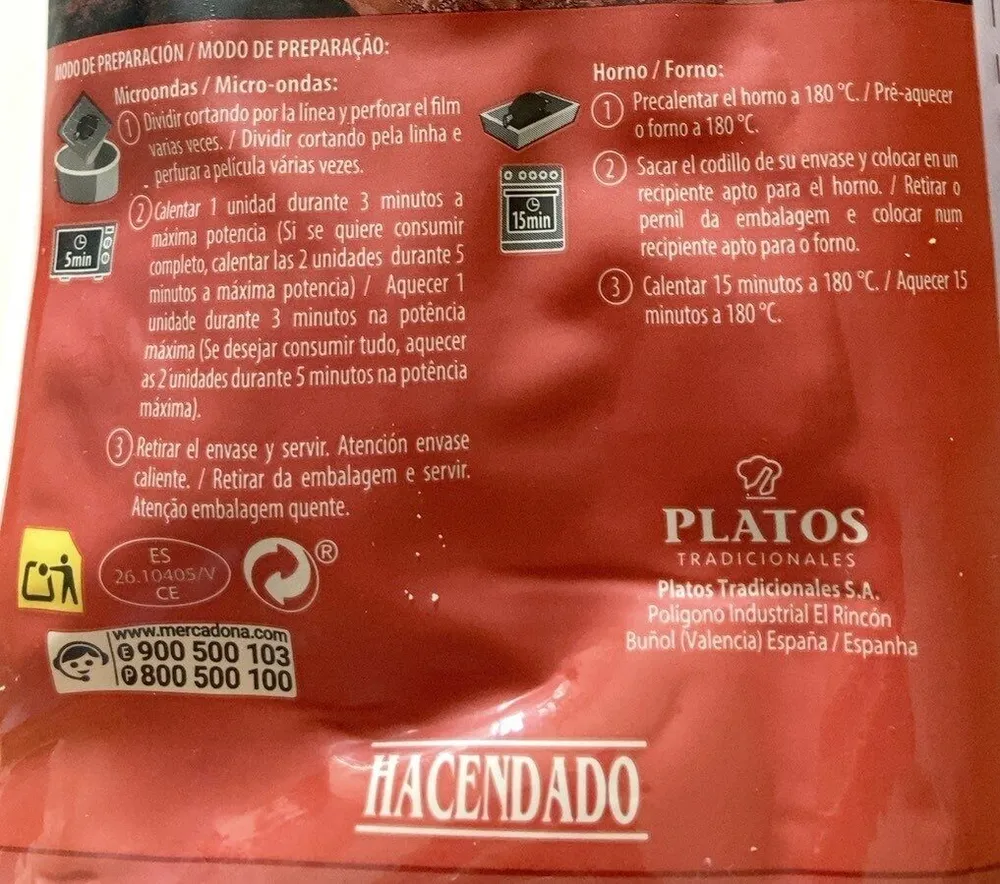 Codillo de cerdo asado
