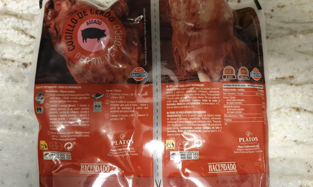 Codillo de cerdo asado