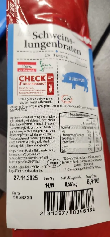 schweinslungenbraten