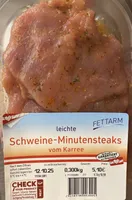 Leichte Schweine-Minutensteaks