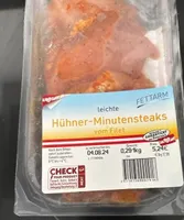 Leichte Hühner Minutensteaks
