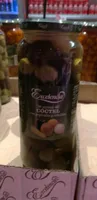Aceitunas cóctel con pepinillos y cebollita