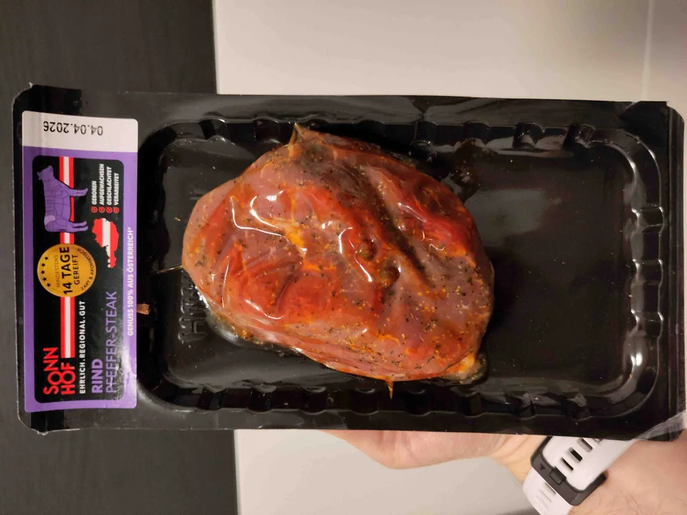 Rind Pfeffer-Steak