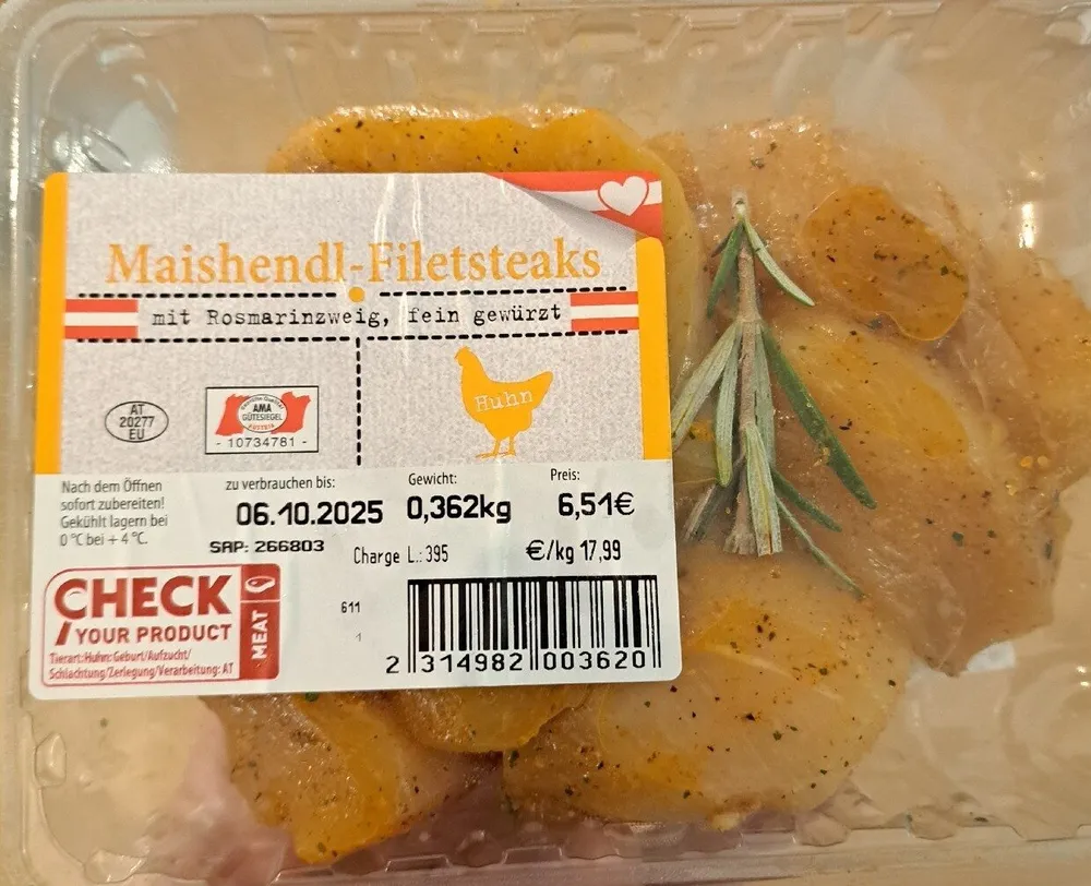 Maishendl-Filetsteak