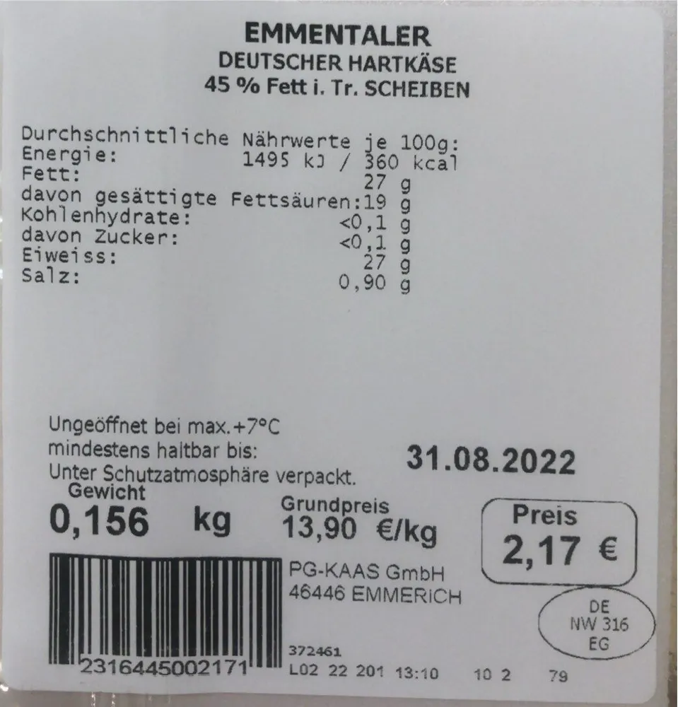 Deutscher Hartkäse