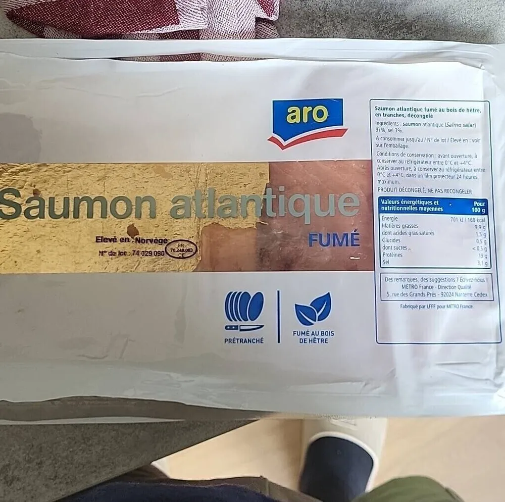 Saumon fumé Atlantique