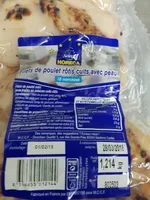 Filet de poulet roti cuit avec la peau