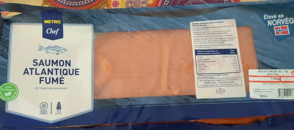 SAUMON ATLANTIQUE FUMÉ