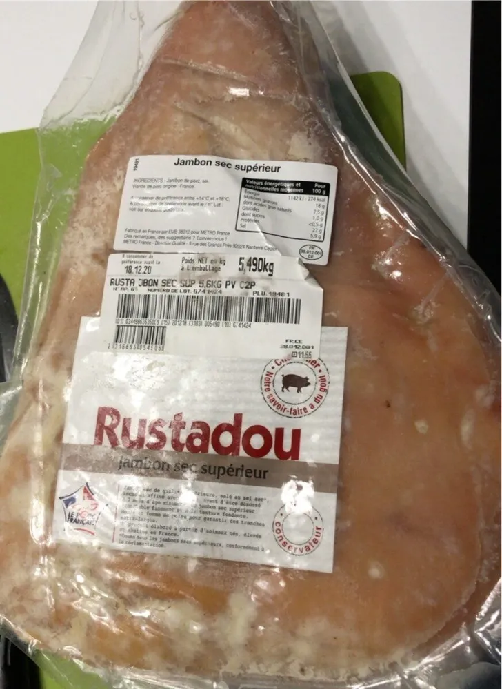Jambon sec superieur