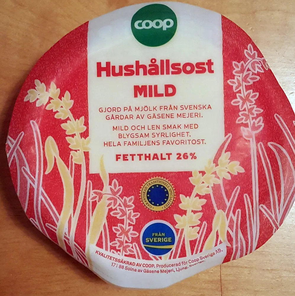 Hushållsost Mild