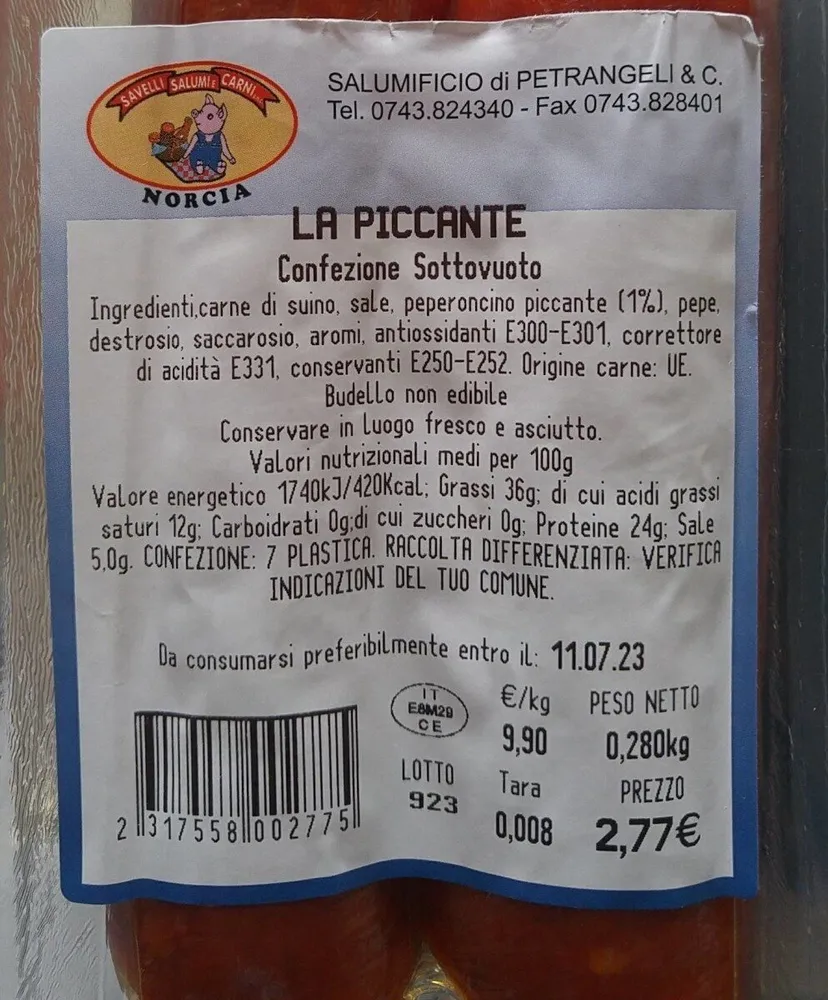 Salame piccante
