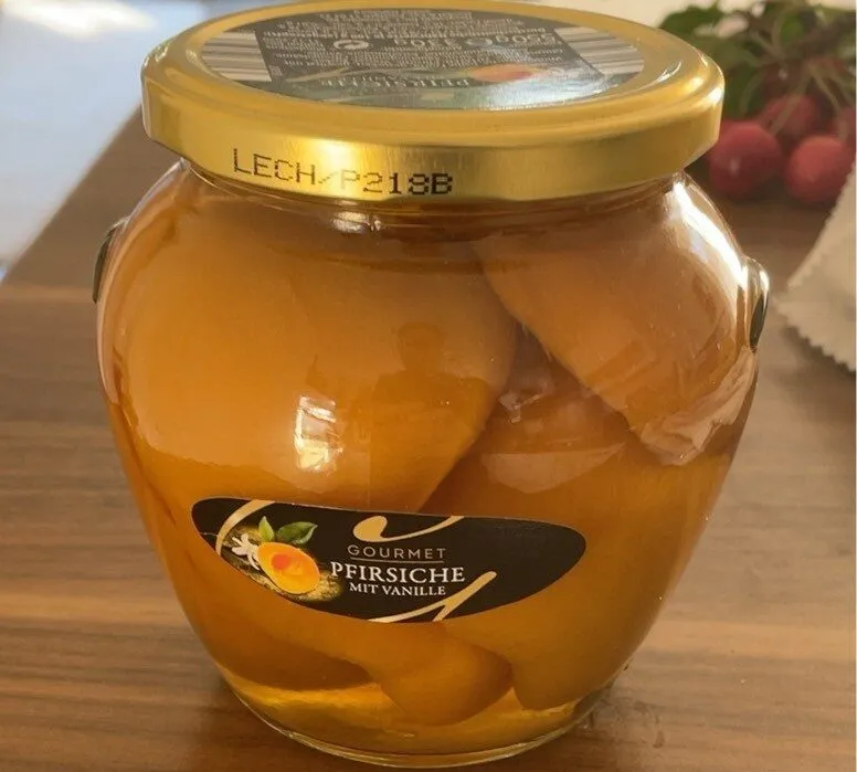 Pfirsiche mit Vanille