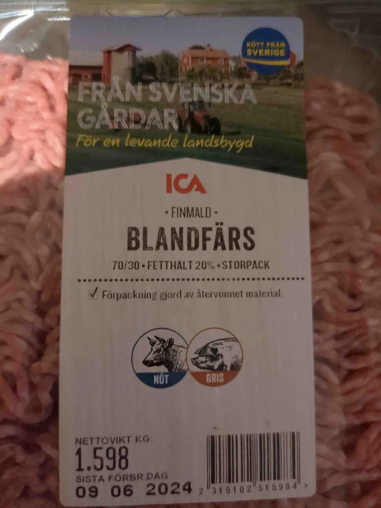 Blandfärs