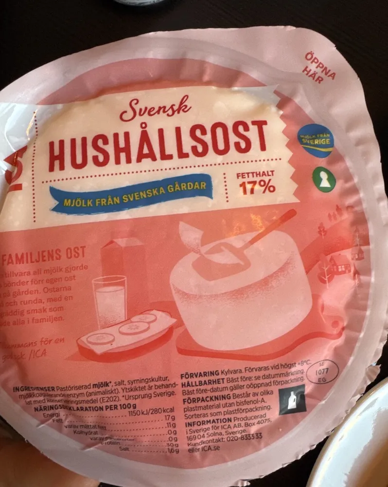 Hushållsost 17%