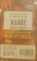 Roasted Karre Skivad (pork)