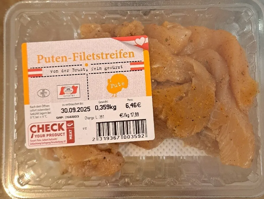 Puten-Filetstreifen