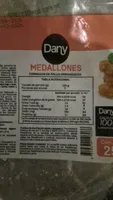 Dany Medallones Formados de Pollo Empanizados
