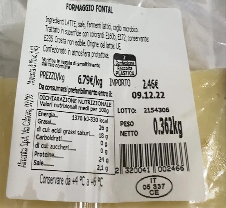 Formaggio Fontal