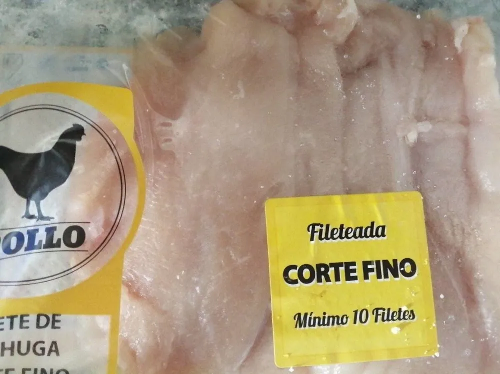 Filete de pechuga de pollo corte fino