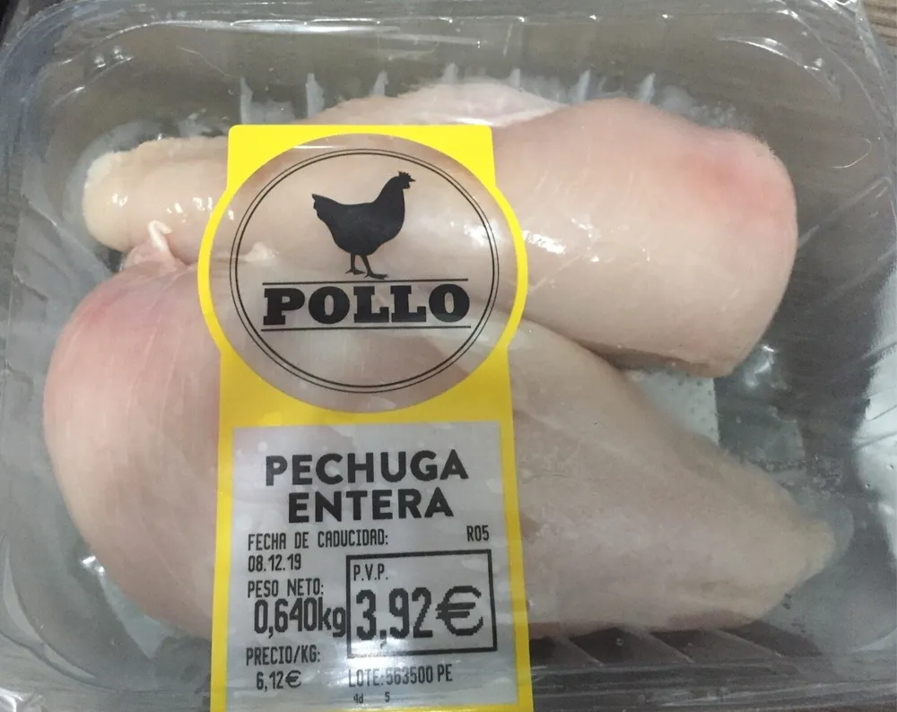 Pechuga entera pollo