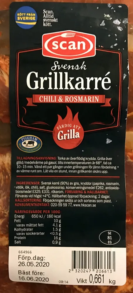 Grillkarre Chili & Rosmarin