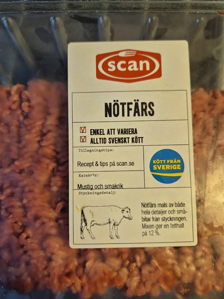 Nötfärs