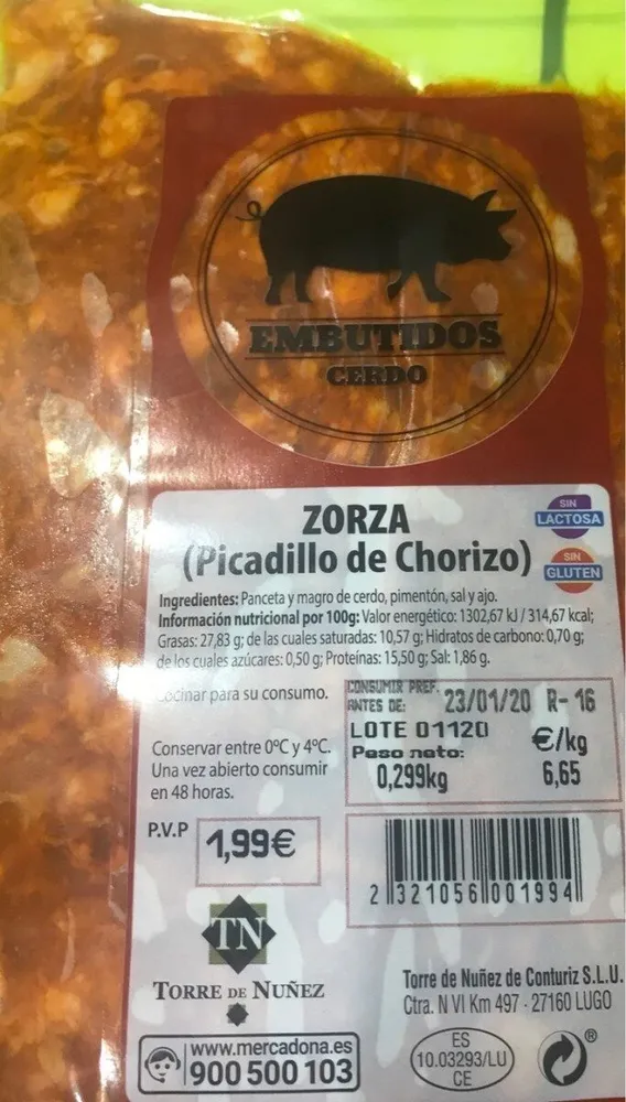 ZORZA (Picadillo de chorizo)