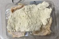 filete de cerdo marinado empanado