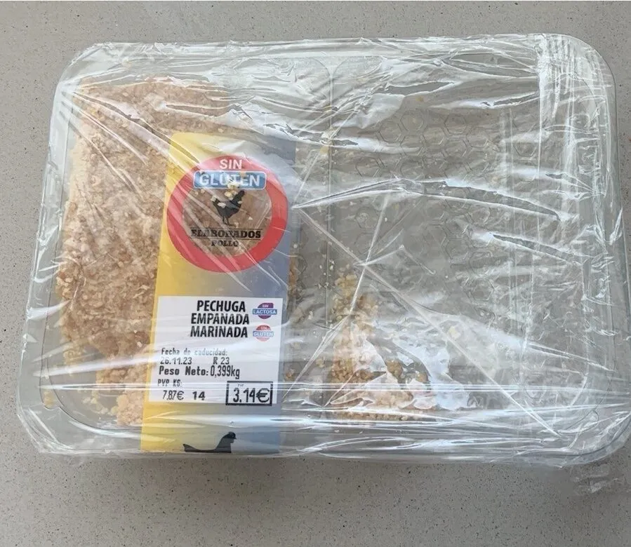 Pechuga empanada marinada