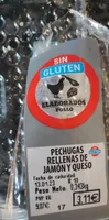 Pechugas rellenas de jamón y queso