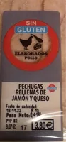 Pechugas rellenas de jamon y queso