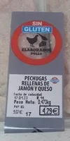 Pechugas rellenas d jamón y queso