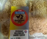 Pechugas rellenas de jamón y queso sin gluten